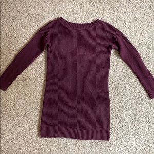 Maroon Sweater dress